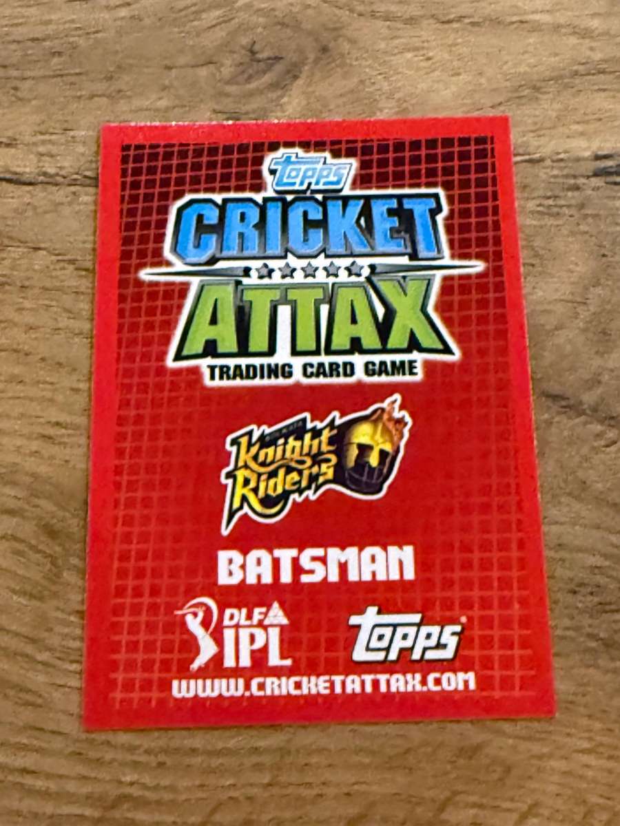 Cricket Card - Manvinder Bisla 2012 Topps Cricket Attax DLF IPL Cricket Card