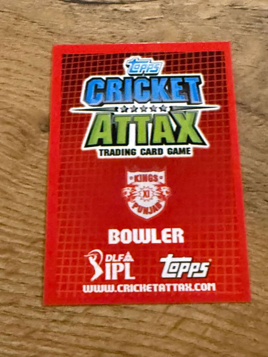 Cricket Card - Stuart Broad 2012 Topps Cricket Attax DLF IPL Cricket Card
