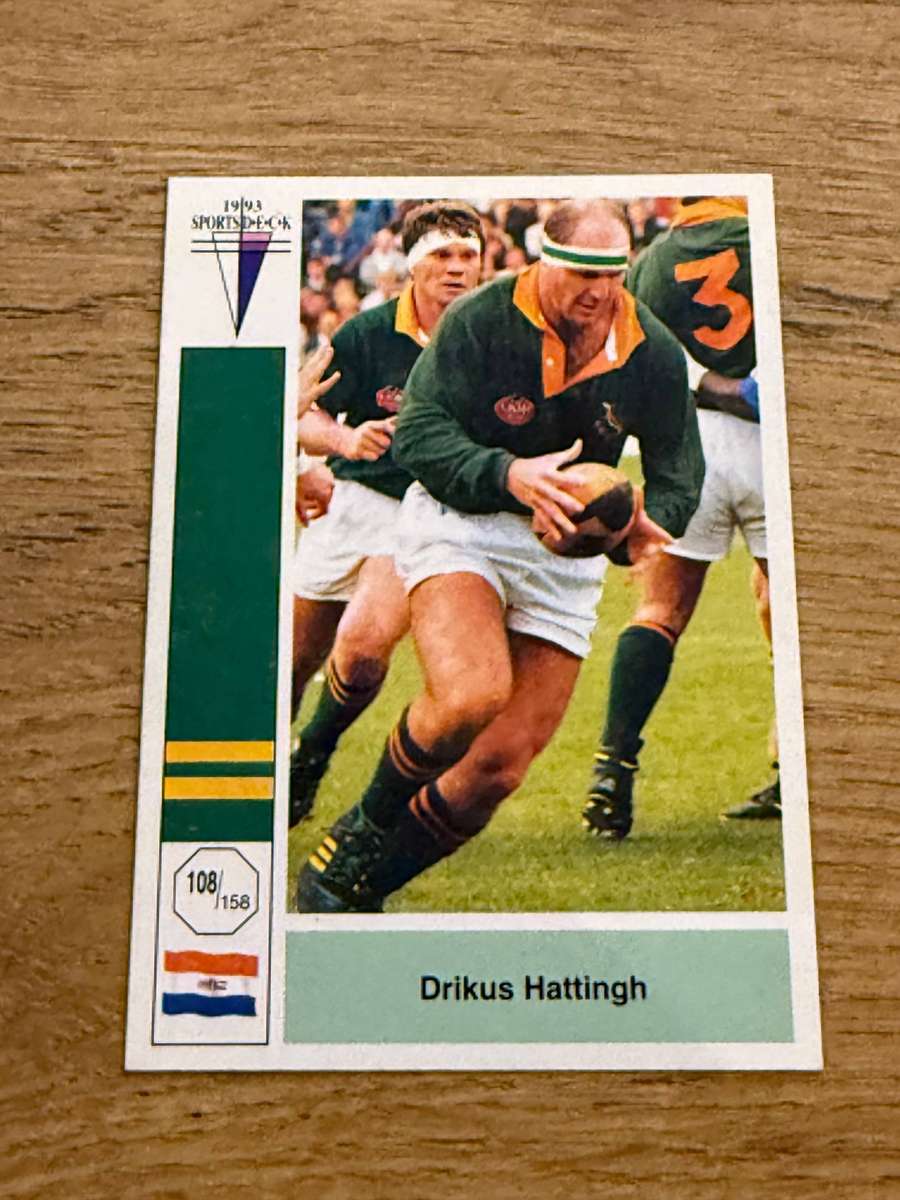 Rugby Card - Drikus Hattingh 1993 Sports Deck Rugby Card