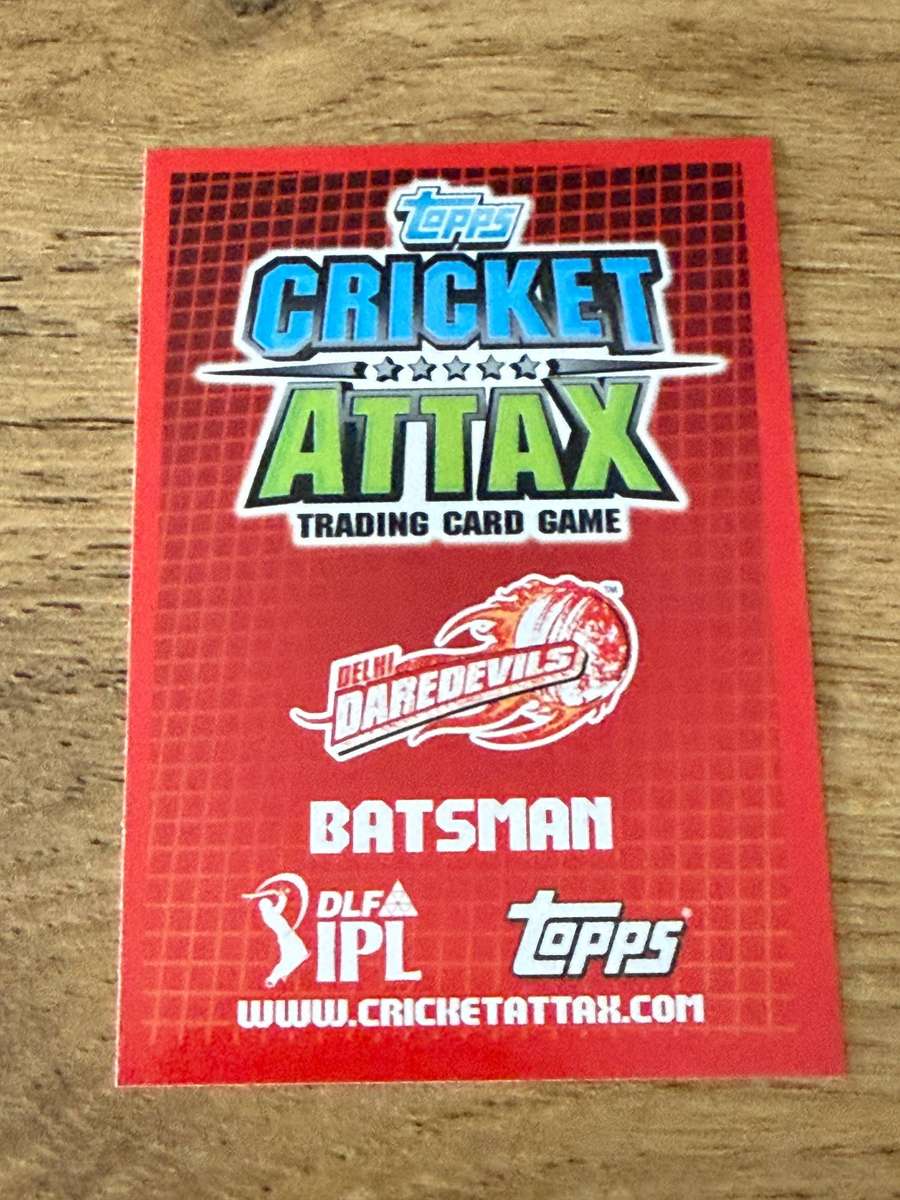 Cricket Card - David Warner 2012 Topps Cricket Attax DLF IPL Cricket Card