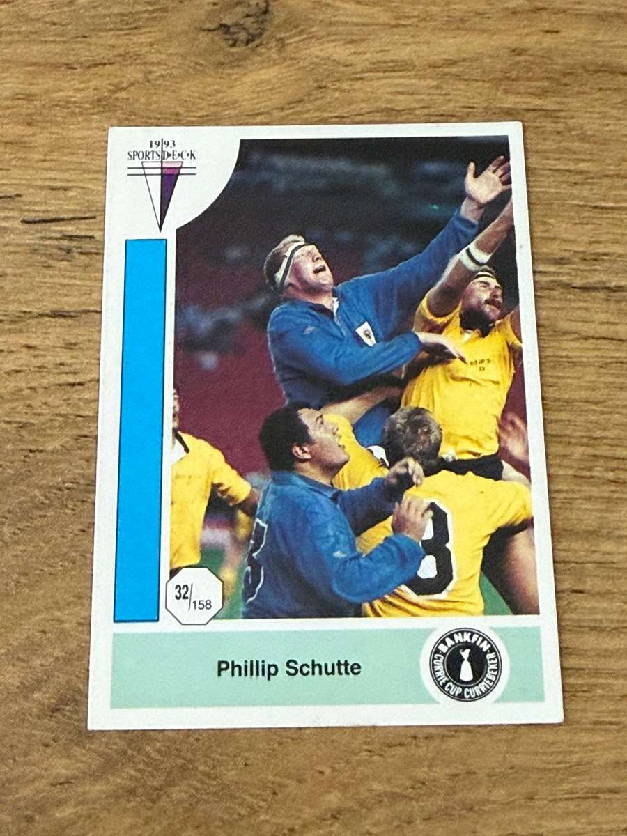 Rugby Card - Phillip Schutte 1993 Sports Deck Rugby Card