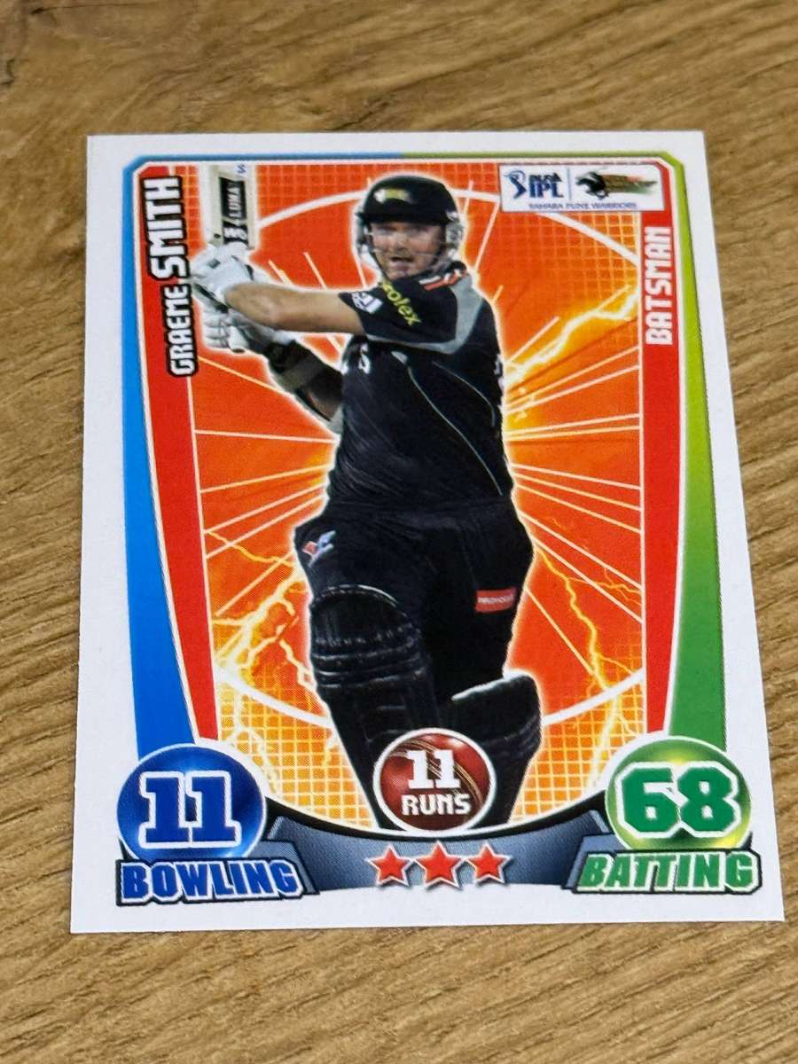 Cricket Card - Graeme Smith 2012 Topps Cricket Attax DLF IPL Cricket Card
