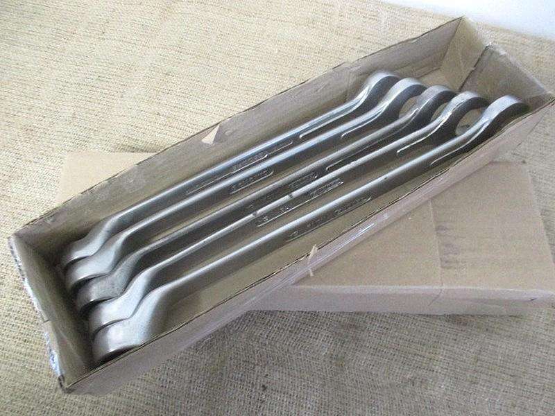 Beautiful Set Of Five Sturdy Combination Spanners : 9 x Gedore No 1B  SA & 1x DIN 3113 B