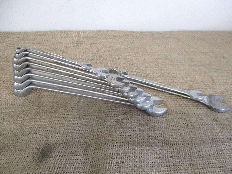 Nice Set Of Ten Gedore No. 1B SA & No 7 Combination Spanners