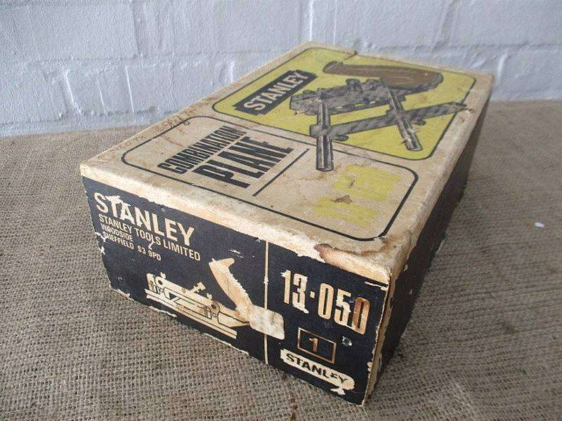 Rare Vintage Stanley Combination 13-050 Plane With Full Set Cutters      Made in England         MIB