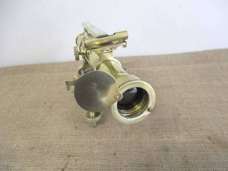 Rare Vintage Brass Ross London Theodolite Survey Instrument