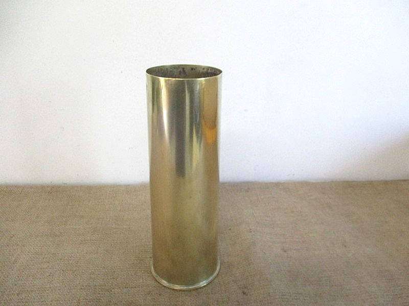 Vintage 1940 25lb Brass Cartridge Case