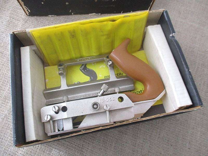 Rare Vintage Stanley Combination 13-050 Plane With Full Set Cutters      Made in England         MIB