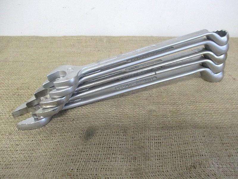 Beautiful Set Of Five Sturdy Combination Spanners : 9 x Gedore No 1B  SA & 1x DIN 3113 B