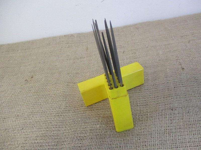 Nice Vintage Set Of 12 Assorted 5 1/2 inch T 060 Round Handle Precision Needle Files     Switzerland