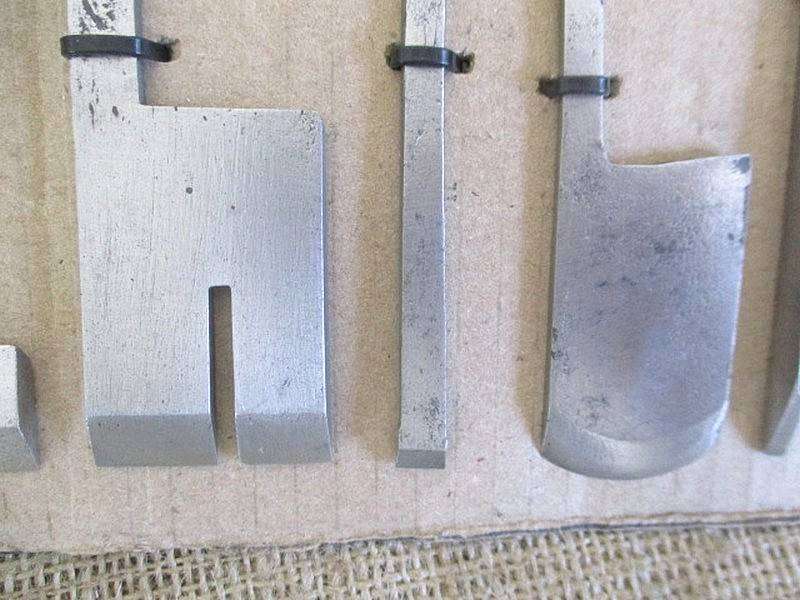 Nice Selection Of Ten Vintage / Antique Molding Plane Cutters