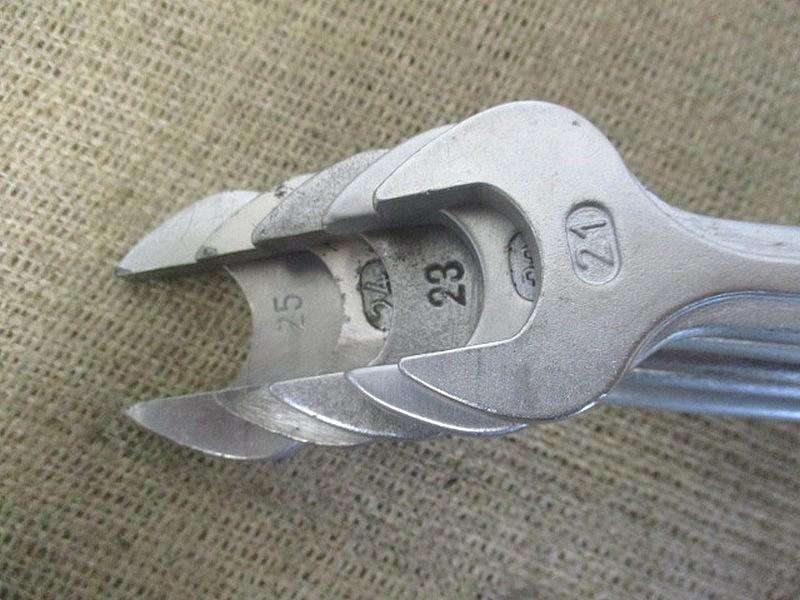 Beautiful Set Of Five Sturdy Combination Spanners : 9 x Gedore No 1B  SA & 1x DIN 3113 B