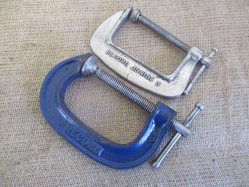 Six Handy G-Clamps : 1x Record & 1x Record Junior 3 inch And 3x Somex 75mm & 1x Somax 2 inch