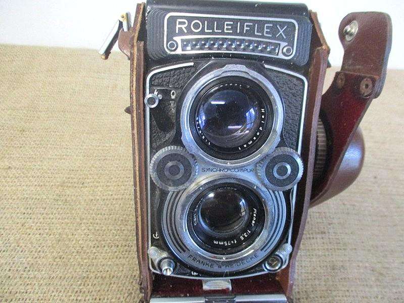Ultra Rare Vintage Rolleiflex Synchro-Compur DBP 3,5F 2819455 DBGM Camera      1958 - 1976   Germany