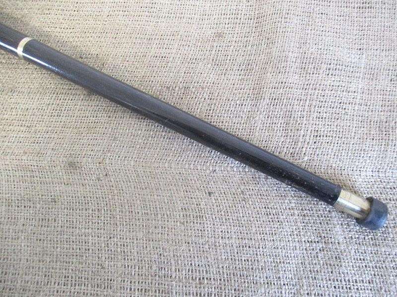 An Awesome Sturdy Vintage Solid Brass Greyhound Head Handle Three Fold Walking Stick