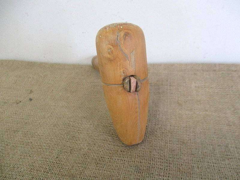 Very Rare Vintage Light Weight @ 400gram  Pear Shaped Wooden Bossing Mallet