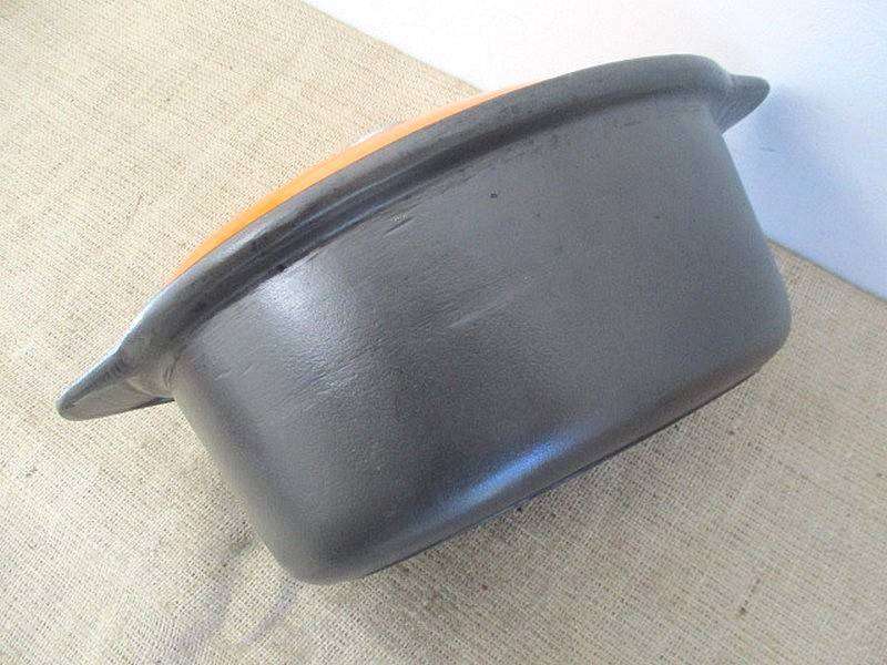 Very Neat Large Vintage Cookwell Oval Cast Iron Casserole