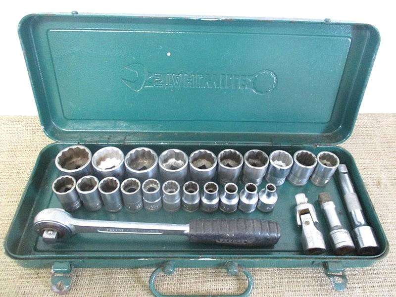 Neat 25 Piece Gedore D19 3/4 inch Drive Set In Stahlwille Toolbox