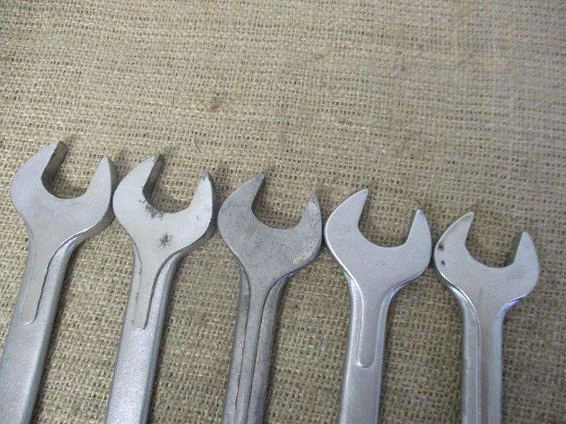 Beautiful Set Of Five Sturdy Combination Spanners : 9 x Gedore No 1B  SA & 1x DIN 3113 B