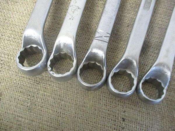 Beautiful Set Of Five Sturdy Combination Spanners : 9 x Gedore No 1B  SA & 1x DIN 3113 B