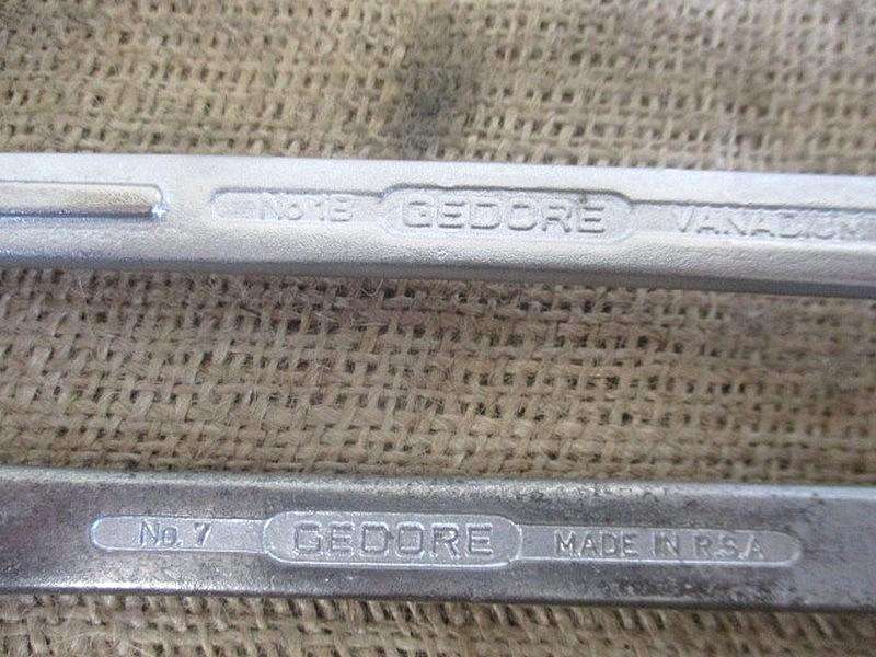 Nice Set Of Ten Gedore No. 1B SA & No 7 Combination Spanners