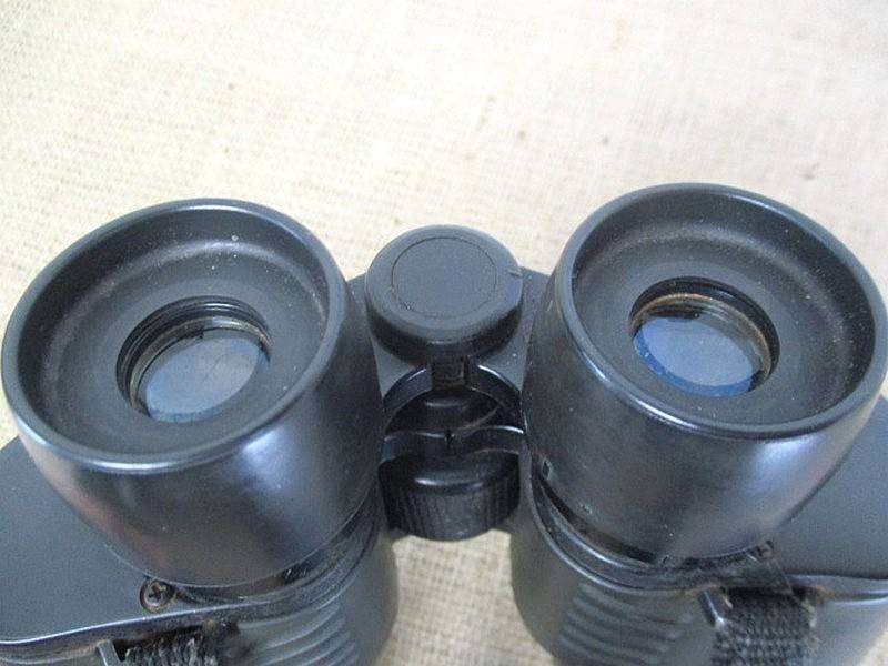 Lovely Vintage Exakta CenterFocus 7 X 50 Binocular With Shoulder Bag                      Germany