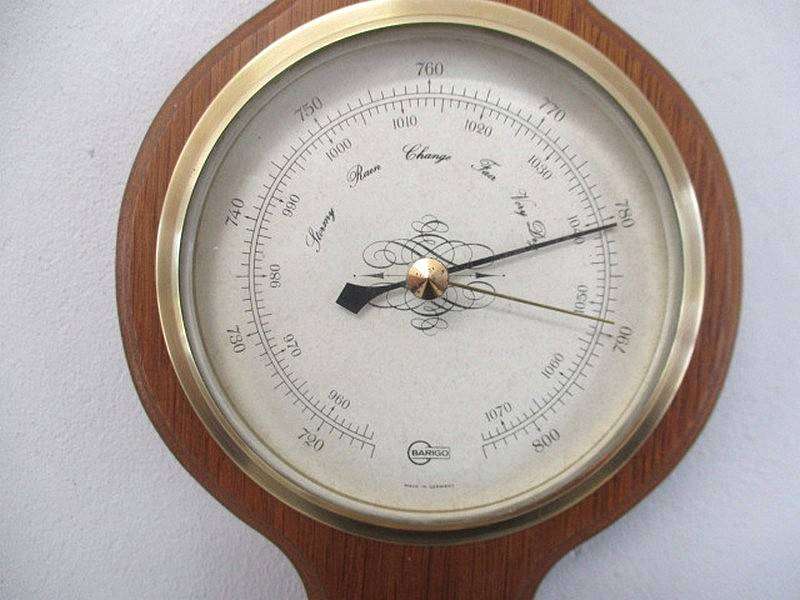 Lovely Vintage Wall Mount Barigo Barometer With Thermometer And Hygrometer                Germany