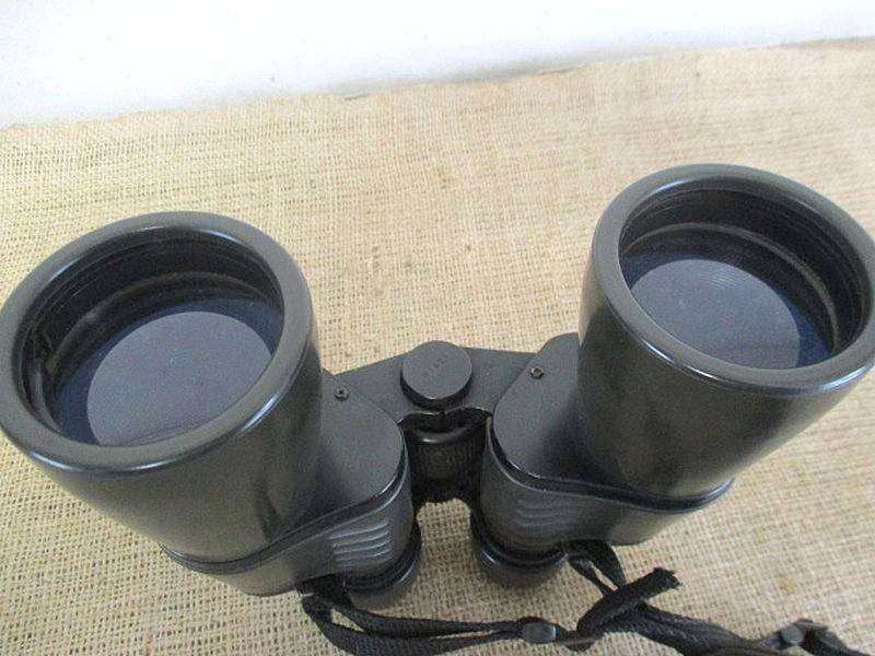 Lovely Vintage Exakta CenterFocus 7 X 50 Binocular With Shoulder Bag                      Germany