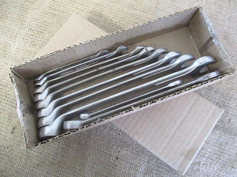Nice Set Of Ten Gedore No. 1B SA & No 7 Combination Spanners