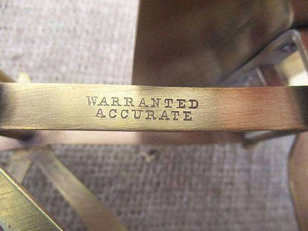 Beautiful Vintage Brass Postal Letter Scale              Made In England