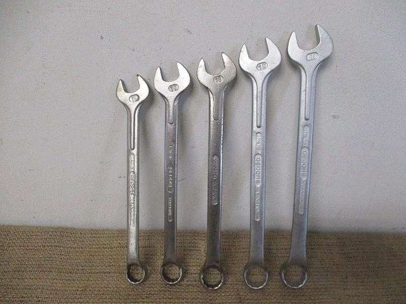 Lovely Set Of Five Gedore No. 1B SA Combination Spanners           16mm - 20mm