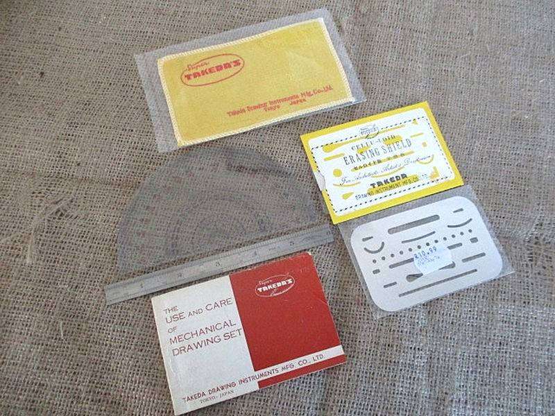 Very Rare Complete Vintage Super Takeda's No 768 Mechanical Drawing Set               MIB
