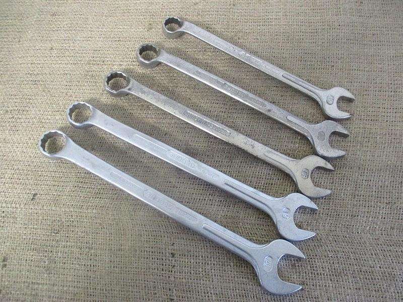 Lovely Set Of Five Gedore No. 1B SA Combination Spanners           16mm - 20mm
