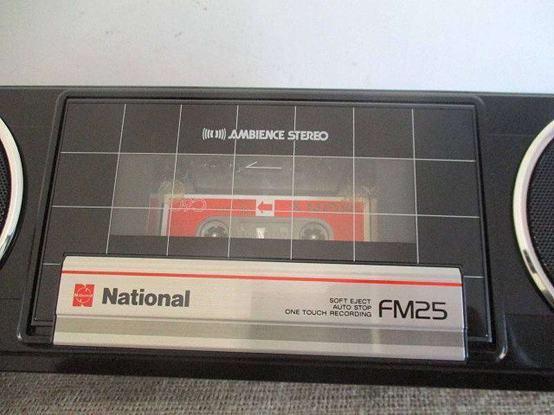 An Outstanding Vintage National FM25 Portable Stereo Radio  Cassette  Recorder     MIB        1980's
