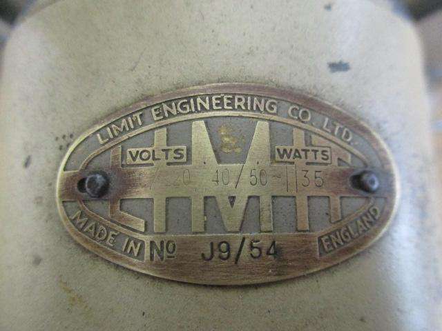 Super Rare Vintage Limit Electric Fan By Limit Engineering Co Ltd      Made In England      1950's