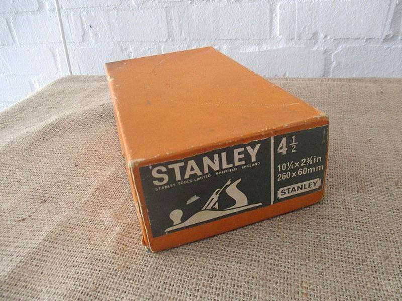 An Excellent Vintage Stanley Bailey No 4 1/2 Plane In Original Packaging             Made In England