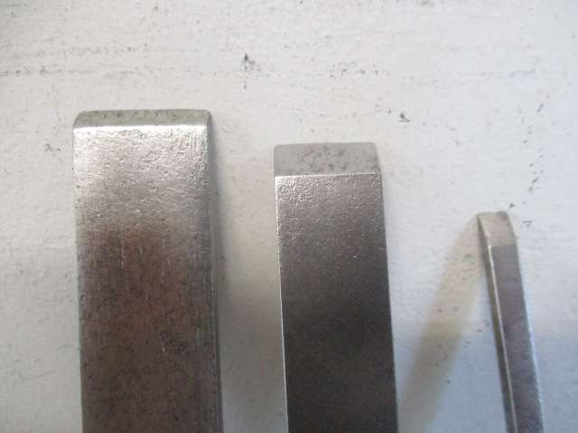 Two Vintage 1" & 3/4" Carpenter Woodworking Chisels Plus 1/4" Free