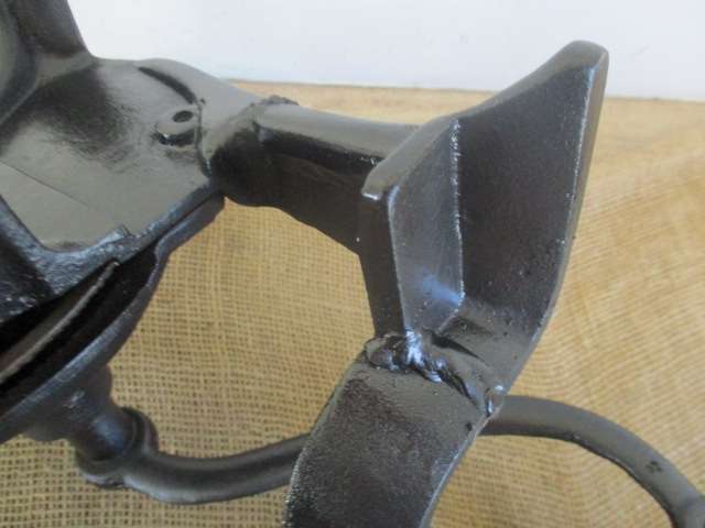 Neat And Complete Vintage Cast Iron No 4 Spong Coffee Grinder With Original Container        London