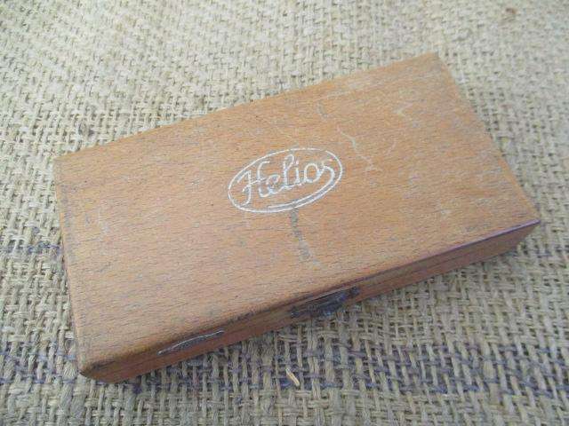 Nice Vintage Helios 0 - 1" Micrometer In Original Wooden Box     Germany