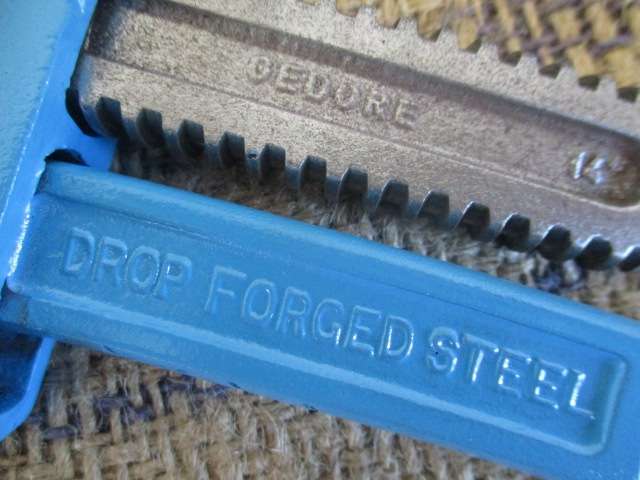 Neat Old Record 14 inch Adjustable Pipe Wrench