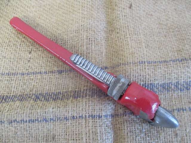 Beautiful Old Rigid 14 inch Heavy Duty Adjustable Pipe Wrench By The Rigid Tool Co. Elyria Ohio USA