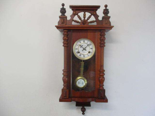 Lovely Vintage Three Stan 31 Day Wooden Wall Clock               Made In Korea
