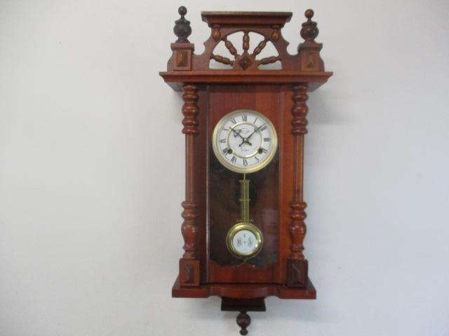 Lovely Vintage Three Stan 31 Day Wooden Wall Clock               Made In Korea