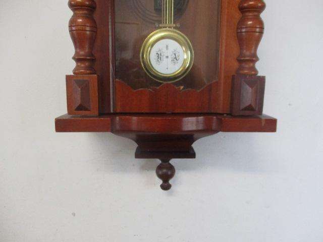 Lovely Vintage Three Stan 31 Day Wooden Wall Clock               Made In Korea