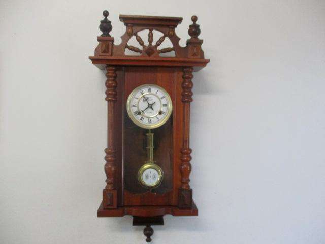 Lovely Vintage Three Stan 31 Day Wooden Wall Clock               Made In Korea