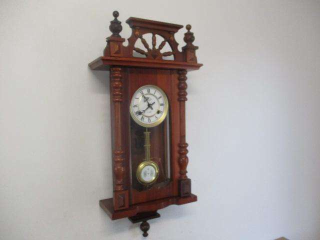 Lovely Vintage Three Stan 31 Day Wooden Wall Clock               Made In Korea