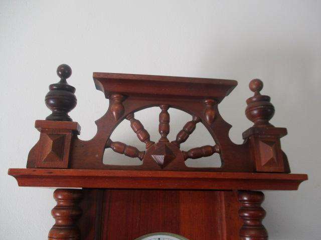 Lovely Vintage Three Stan 31 Day Wooden Wall Clock               Made In Korea