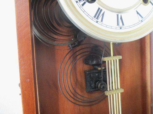 Lovely Vintage Three Stan 31 Day Wooden Wall Clock               Made In Korea