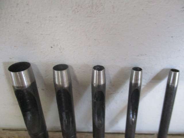 Good Quality Set Of 5 Leather Hollow Punches