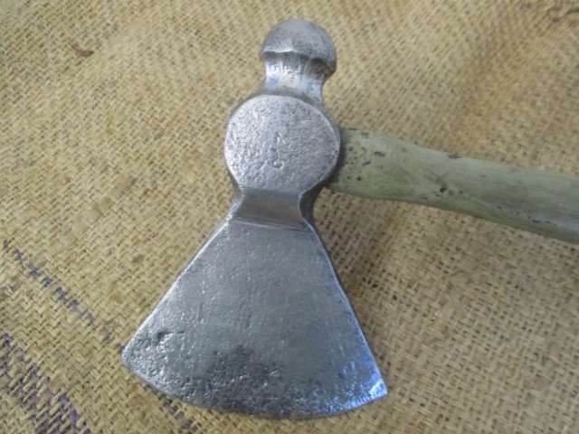 Rare Sturdy Vintage 2lb Solid Steel Ball-Peen Hammer Head Axe